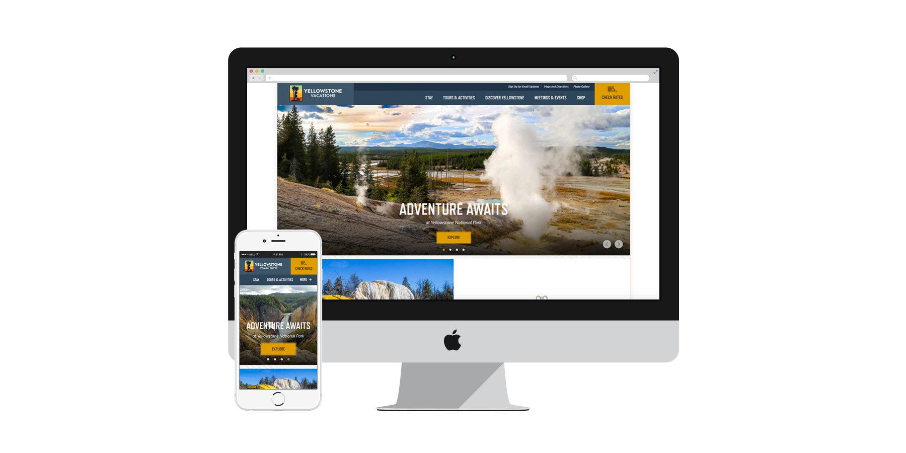 Yellowstone Vacations Website